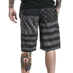 American Flag Mens Gym Shorts